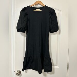 Nation‎ ldt Evangeline Black puff sleeve dress short size small